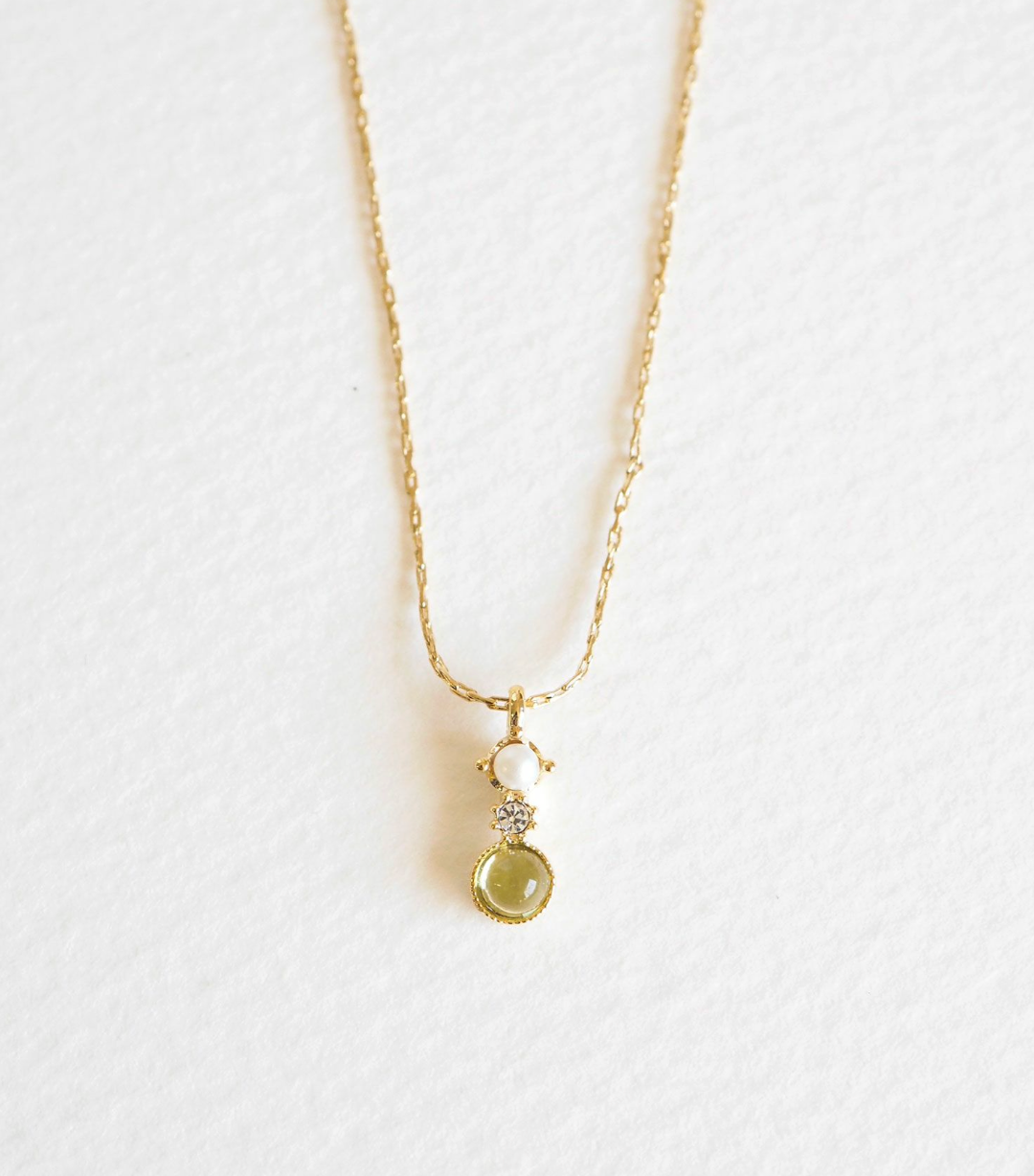 Necklace
[MUK Design ] Gold Tone Dreamy Stone