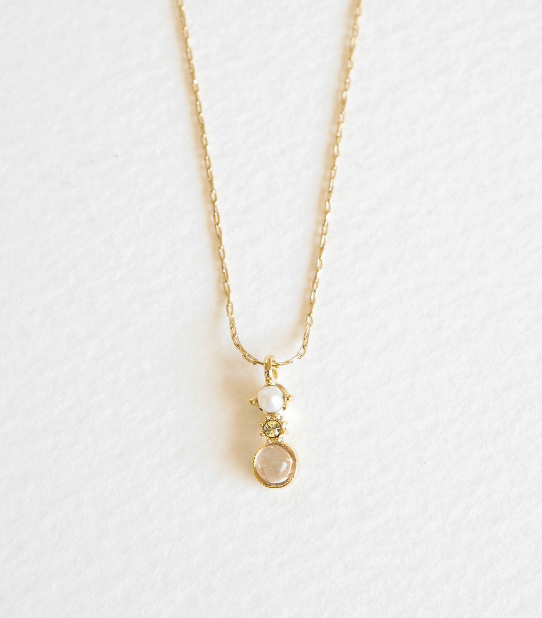 Necklace
[MUK Design ] Gold Tone Dreamy Stone
