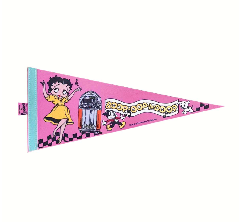 Retro cartoon Camping Pennant