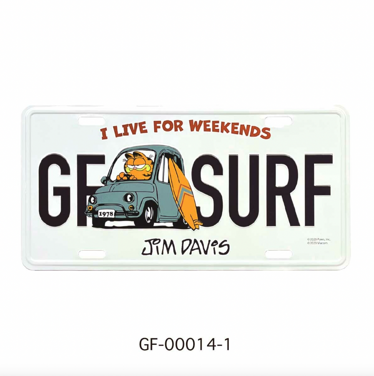 加菲貓 美式復古鐵車牌 Steel License Plate