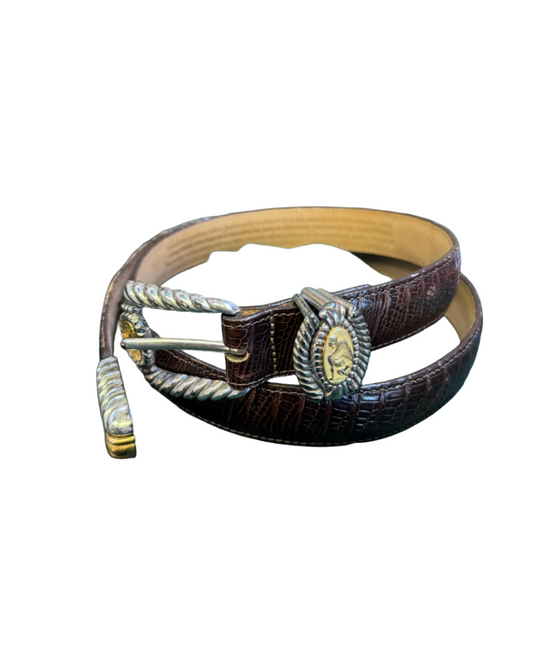 【 M size 】 Brighton museum belt dark brown