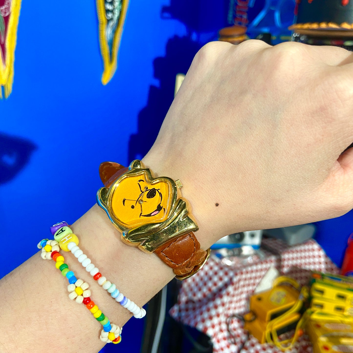 90s Timex Winnie the Pooh 造型 石英手錶