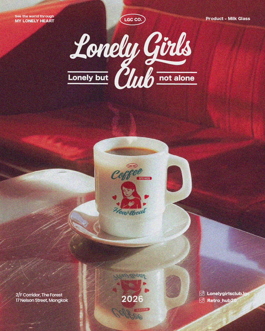 【Pre-order】Retro Milk Glass - Lonely Girls Club