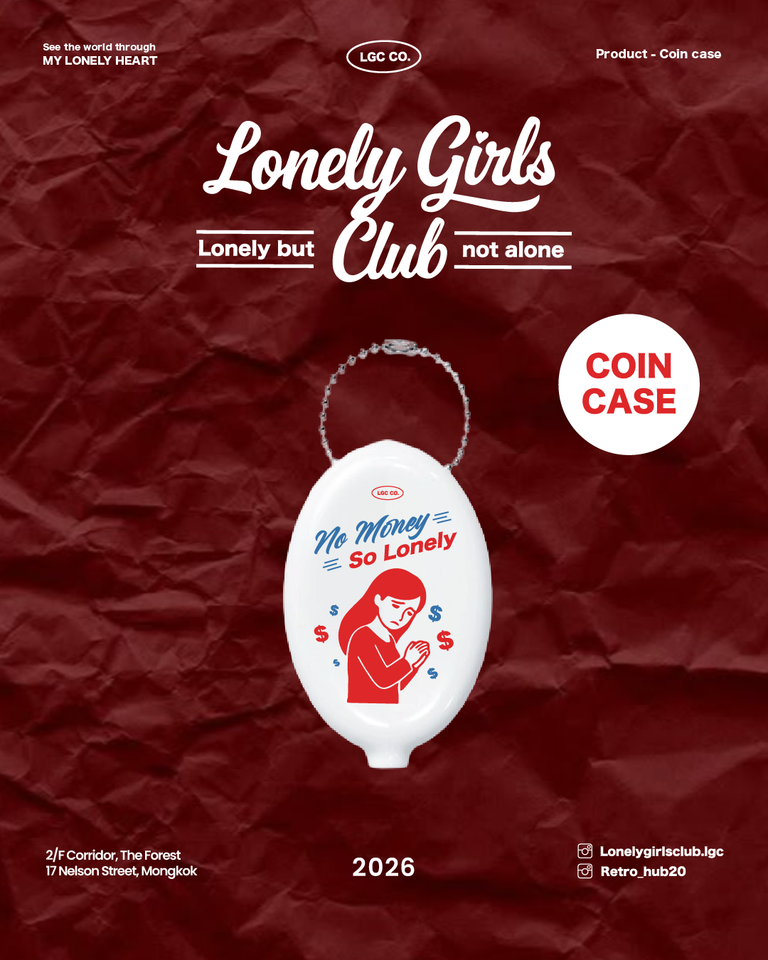 【 Pre-order 】Coin case - Lonely Girls Club