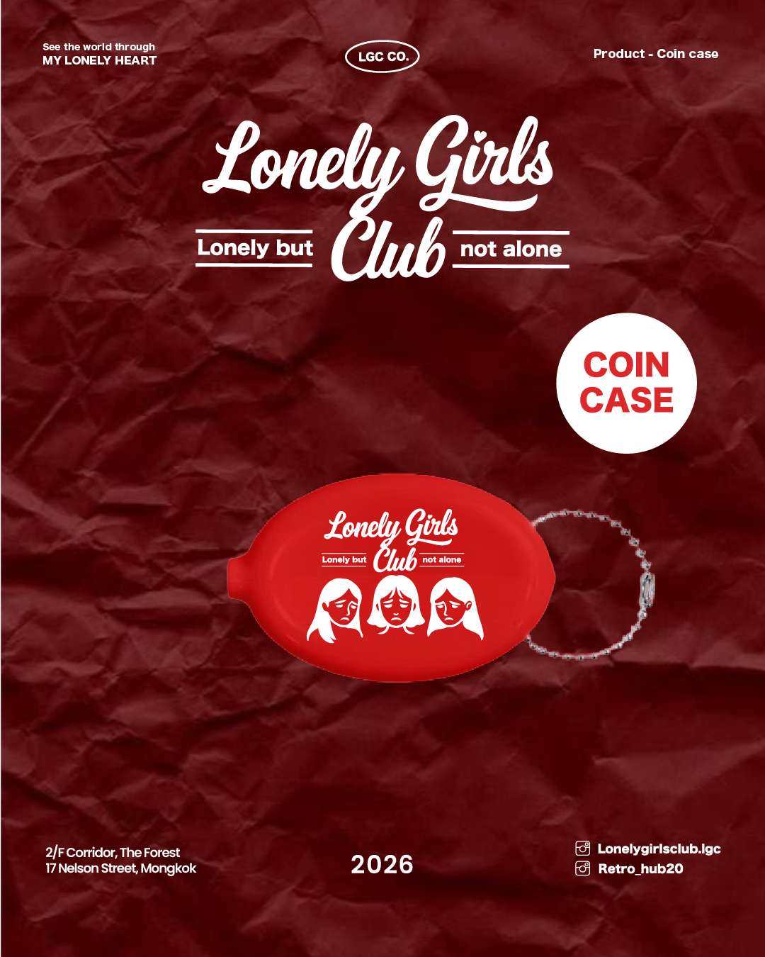【 Pre-order 】Coin case - Lonely Girls Club