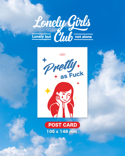 Post card - Pretty as fuck