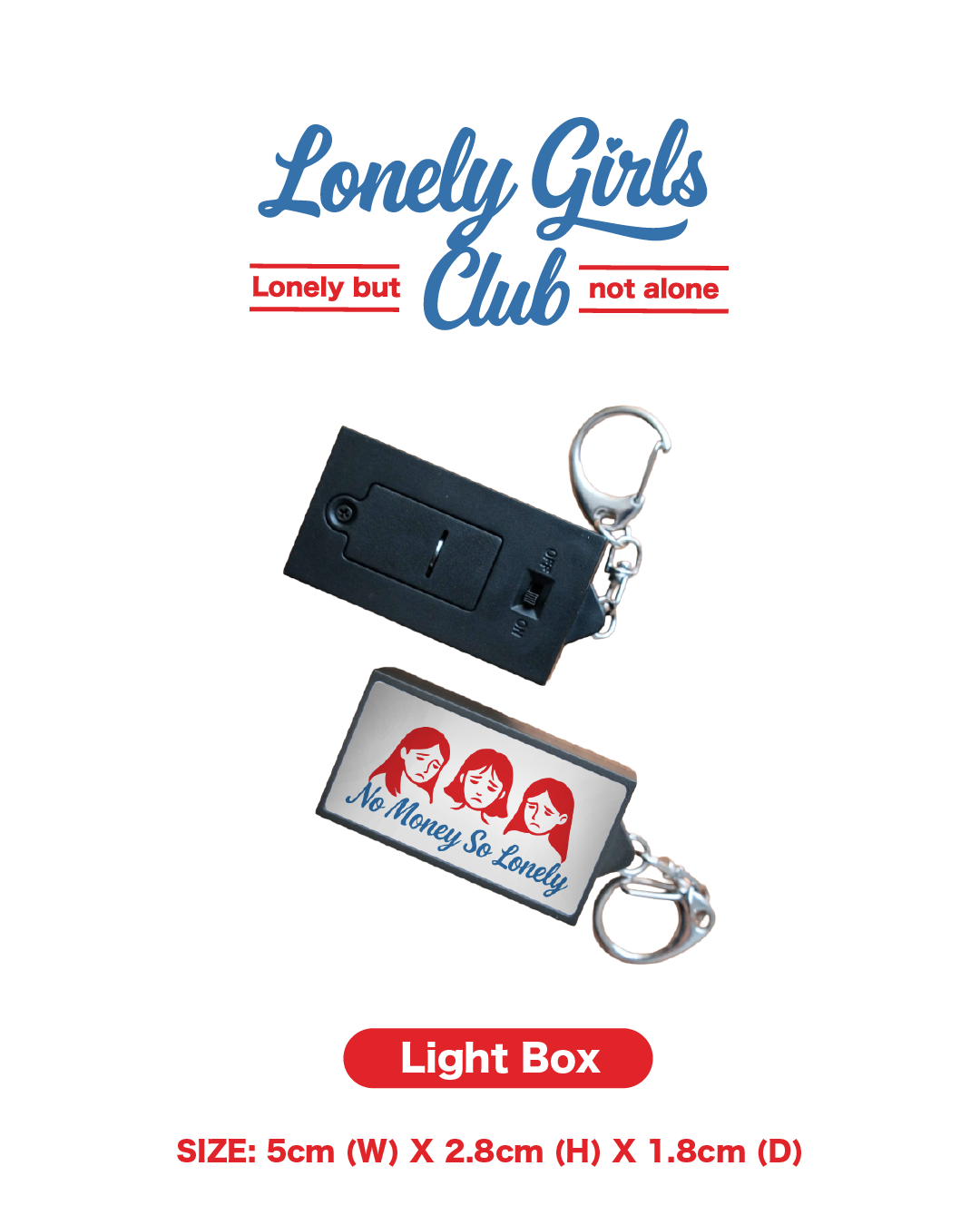 Light Box keychain - Lonely Girls Club