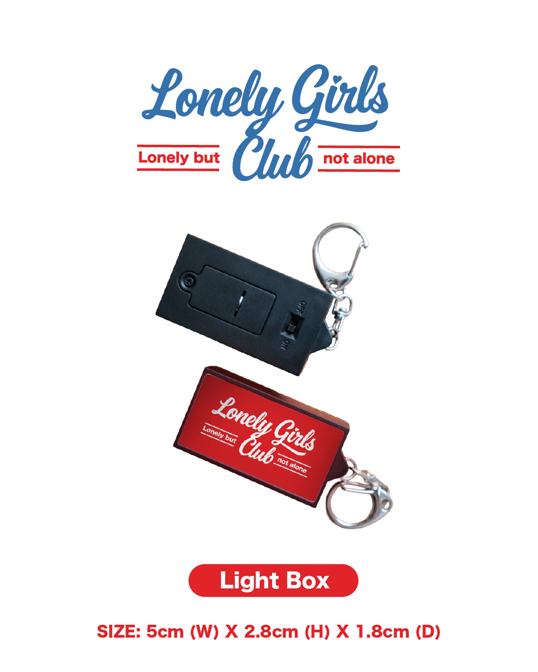 Light Box keychain - Lonely Girls Club
