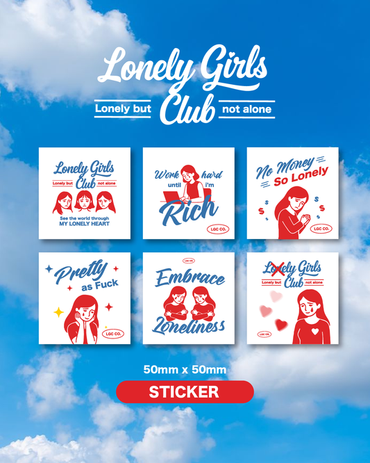 【Pre-order】Single sticker - Lonely girls club