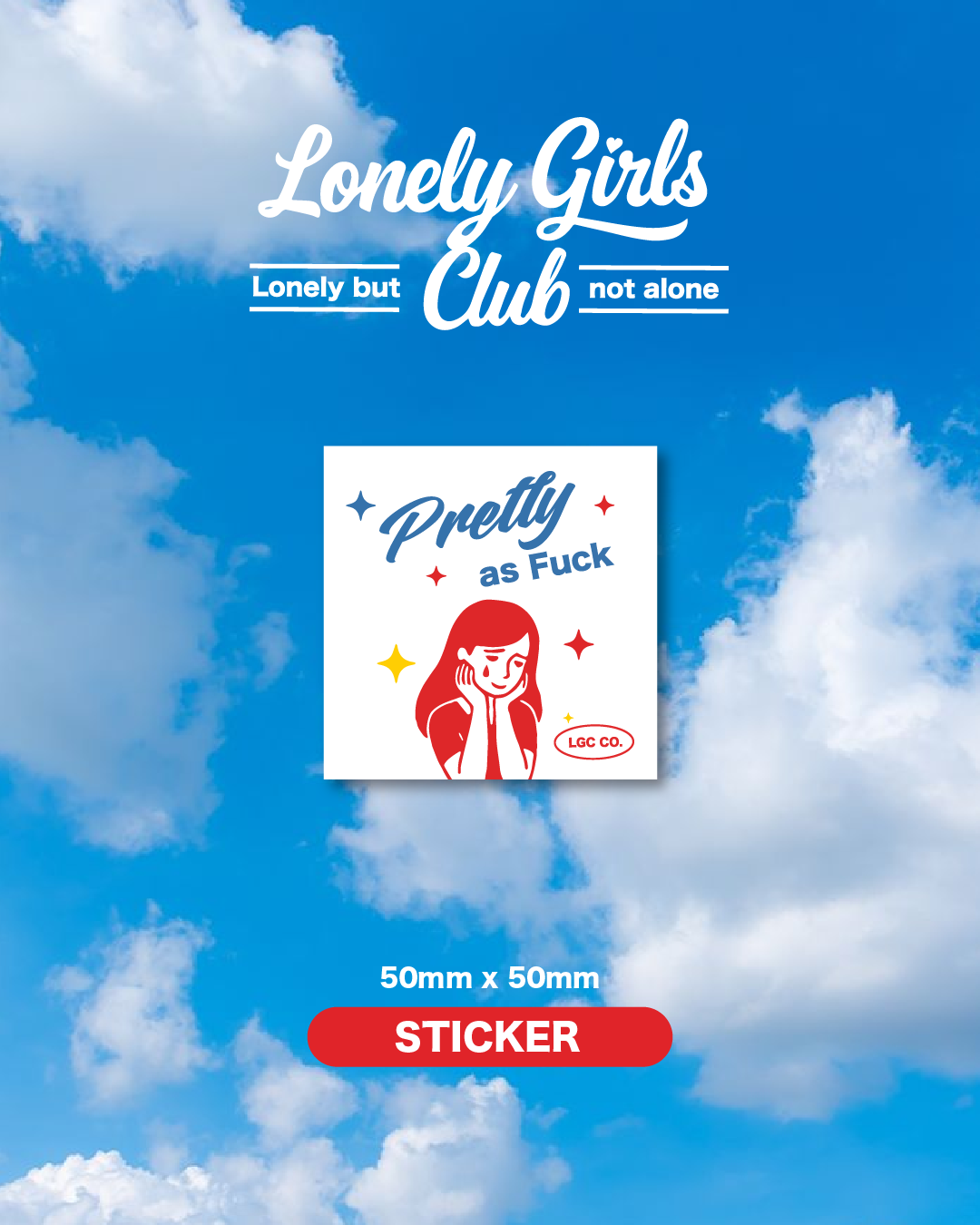 【Pre-order】Single sticker - Lonely girls club