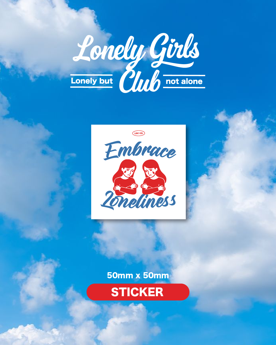 【Pre-order】Single sticker - Lonely girls club