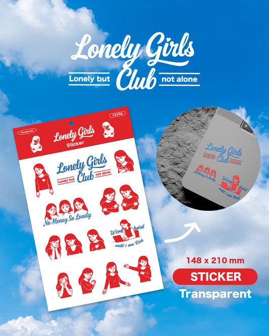 Transparent Sticker - Lonely Girls Club