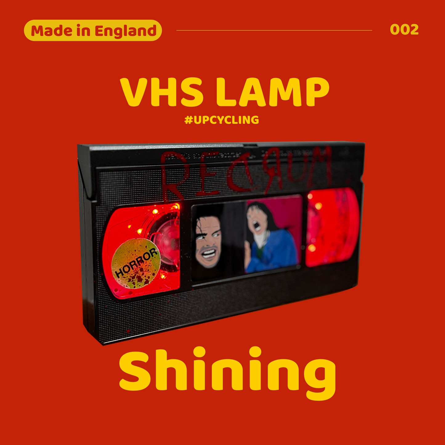 VHS Lamp 重製錄影帶 床頭燈 - Shining