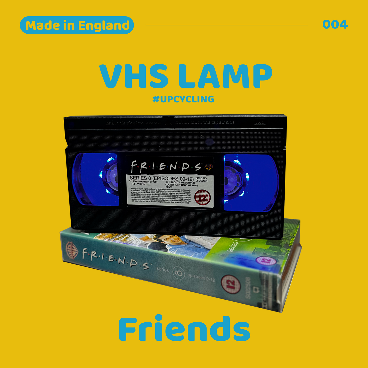 VHS Lamp 重製錄影帶 床頭燈 - Friends