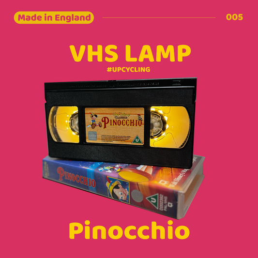 VHS Lamp 重製錄影帶 床頭燈 - Pinocchio